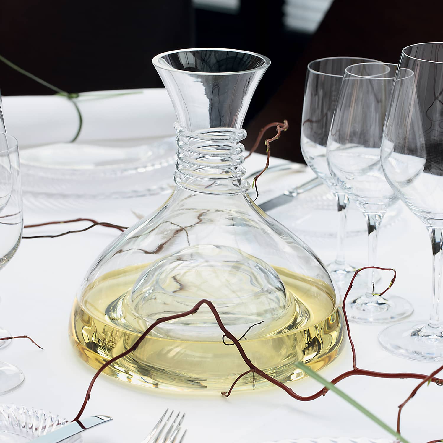 Carafe à décanter le vin en cristal- Accessoires à vin