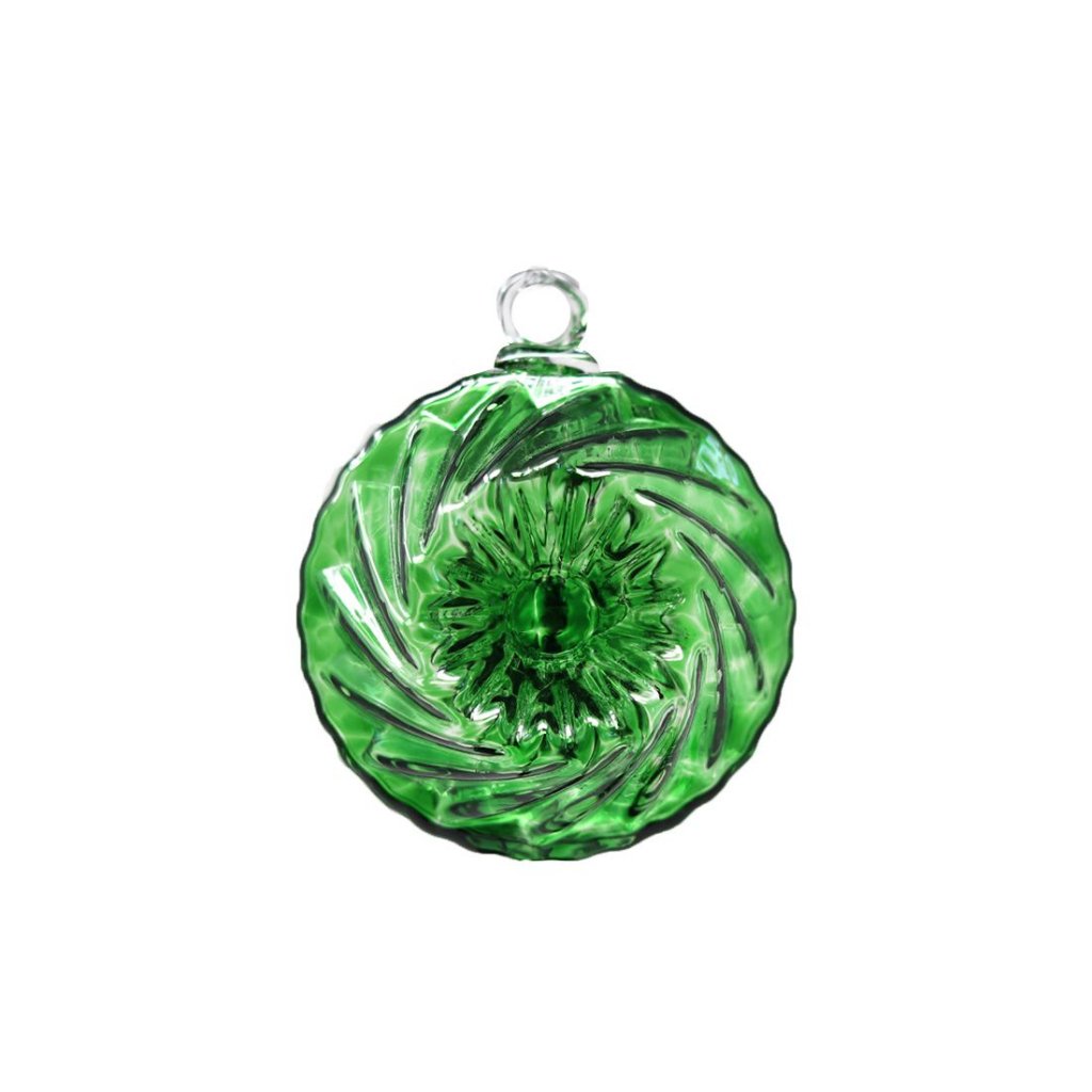 Boule De Noël En Cristal Kouglof Verte 2019 Vessiere Cristaux