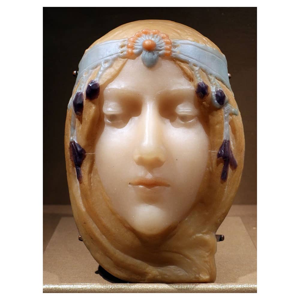 Georges-despret-statuette-maschera-di-cleo-de-merode-1907