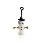 ornement-bonhomme-de-neige-verre-noir